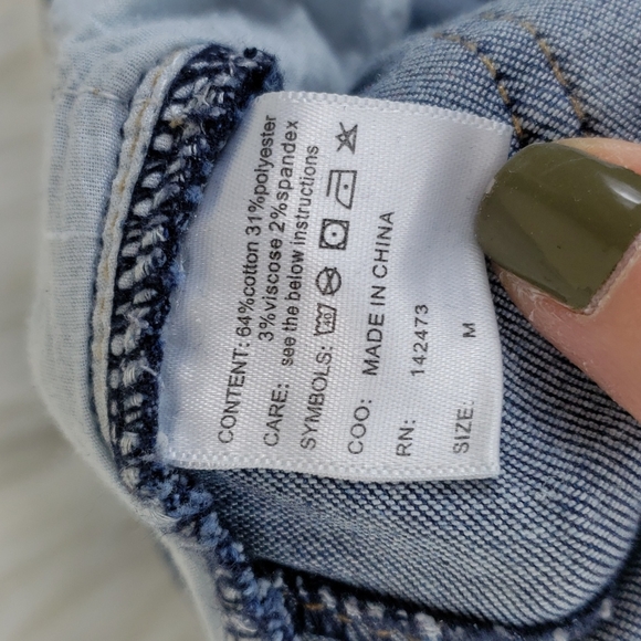 Grace and Lace Distressed Denim Jeggings - Picture 7 of 7